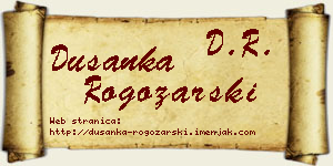 Dušanka Rogožarski vizit kartica
